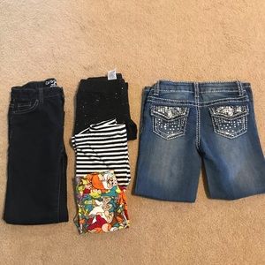 Lot of 5 little girls size 6/6x pants